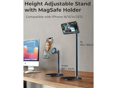 Verstellbarer Magnetischer iPhone Ständer für Schreibtisch-Telefonhalter