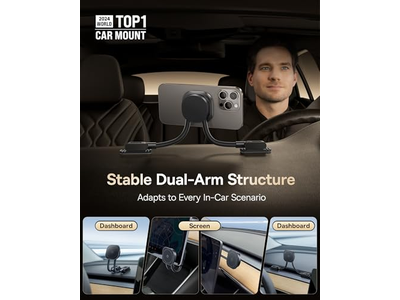 Dual Arm Verstellbare Magnetische Telefonhalterung