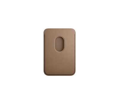 Feingewebte Brieftasche mit MagSafe - Taupe