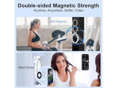 Magnetischer Telefongriffständer mit Beidseitigem Halter und Kickstand