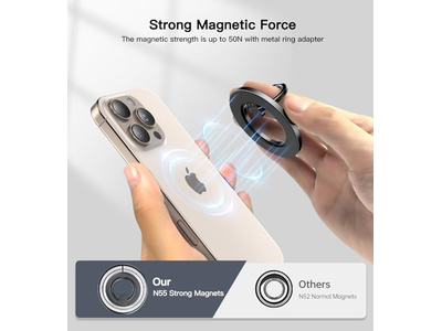 Magnetischer Telefonringhalter für Magnetsichere 360 Freidrehung