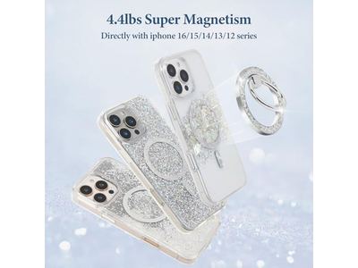Magnetischer Ringhalter mit MagSafe Zubehör Silber