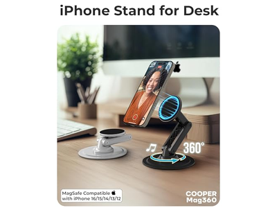 Magnetischer Telefonständer für Schreibtisch Mag360 Verstellbarer MagSafe Ständer
