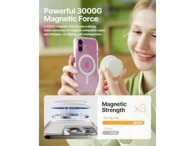 MagSafe Handygriff Weiches Silikon Magnetische Fingergriff Schwarz