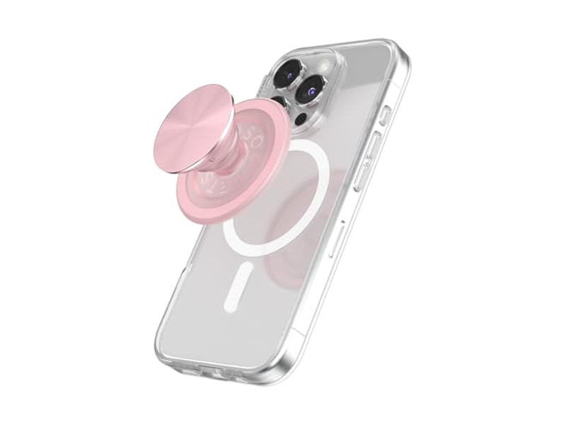 MagSafe Handygriff mit Kickstand und Wechselbarer Top Staubiger Rose