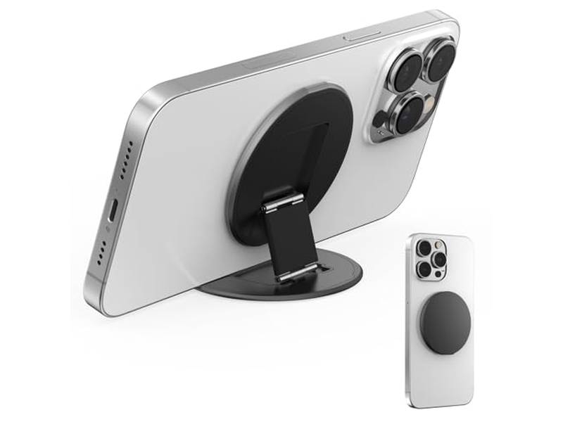 Beidseitiger Magnetischer Telefonringhalter mit Kickstand und Griff