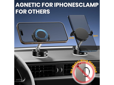 Vakuum Magnetische Telefonhalterung mit Klemme