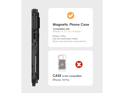 Magnetkartenhalter aus Carbonfaser mit Multifunktionsfunktionen