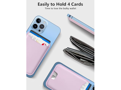 Magnetkartenhalter für iPhone 12-16 Serie Rfid Blockierung Passt 4 Ca