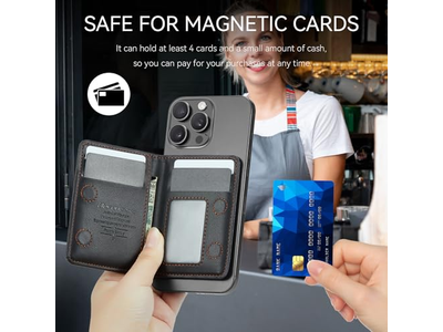Magnetkartenhalter Rfid Blockieren Pu Leder Minimalistische Telefon Geldbörse