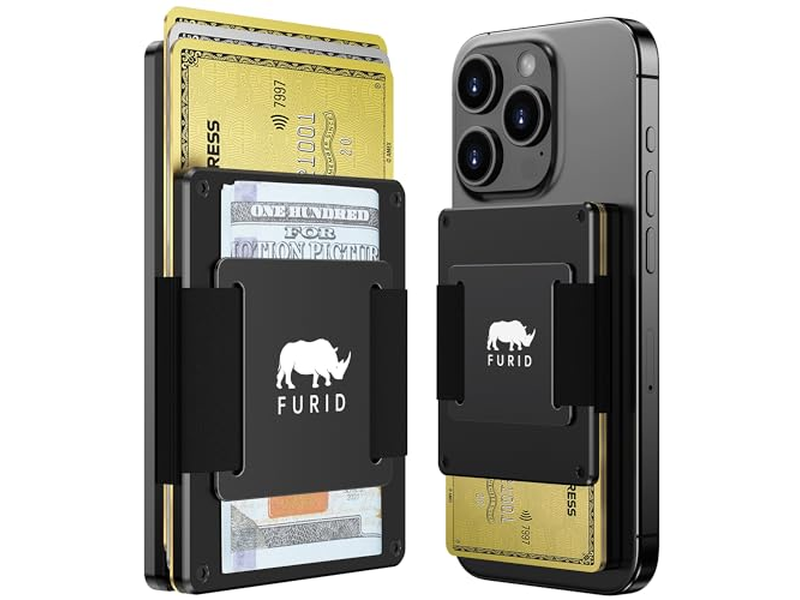 Magnetkarten-Brieftasche mit Geldträger für iPhone-Serie Minimalistisch Des