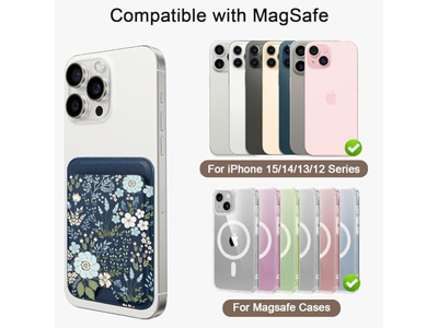 Magnetische Handy Geldbörse Kartenhalter-Kompatibel mit MagSafe Leiten