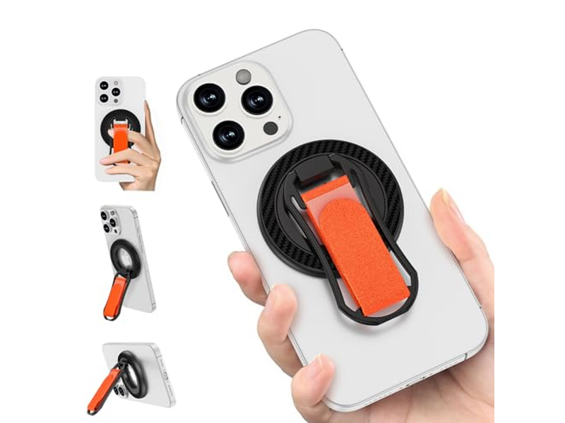Magnetischer Handygriff für Ständer Verstellbare Fingerhalterschleife für Smart