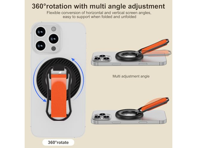 Magnetischer Handygriff für Ständer Verstellbare Fingerhalterschleife für Smart