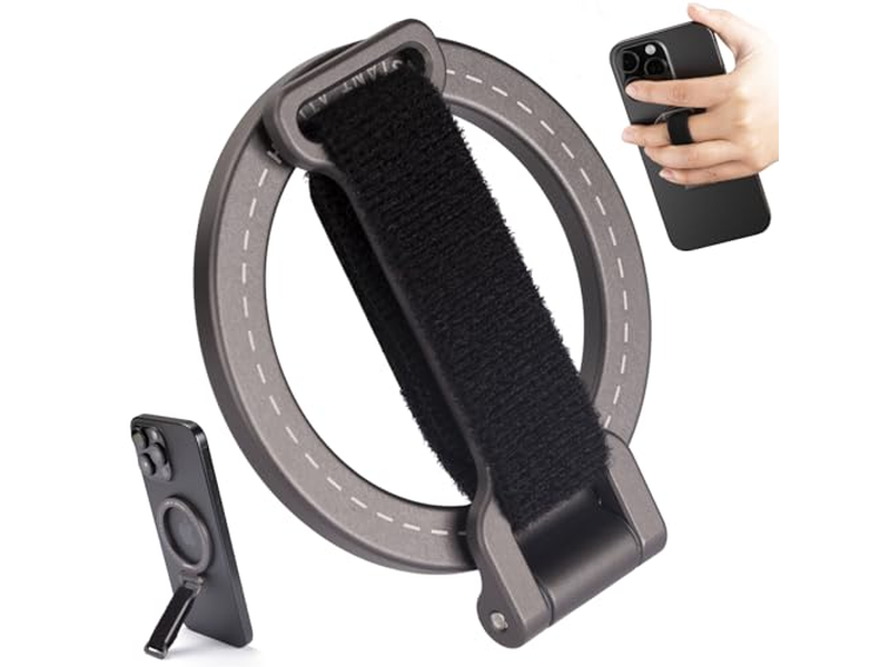 Magnetischer Telefongriff-Kickstand mit Verstellbarem Gurt und Starken Magneten