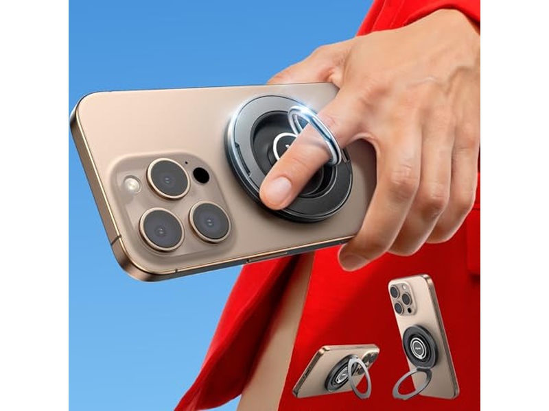 Magnetischer Telefongriffständer mit 360-Grad-Drehring für MagSafe Geräte