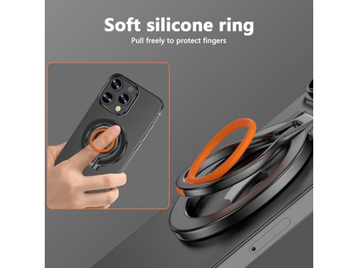 Magnetischer Telefongriffständer mit Verstellbarem Kickstand und Fingergurt