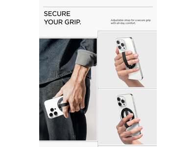 Magnetische Handyhalterung Griff mit Fingerschlaufe für MagSafe und Pixe