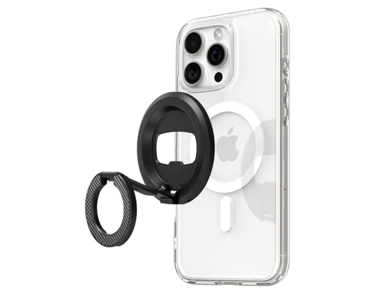 Magnetische Handyhalterung Griff mit Kickstand und Flaschenöffner - Schwarz