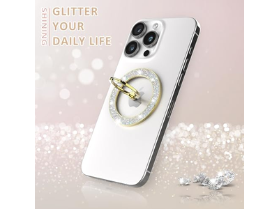 Magnetische Telefon Ringhalterung und Griff Kompatibel mit Drahtlosem Laden