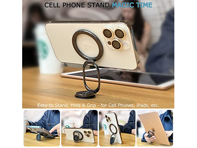 Magnetische Telefon Ringhalter und Ständer für Fitness-Studio Kompatibel mit Auto-Moun