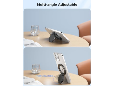 Magnetische Ringhalterung für Beidseitigen Einsatz Abnehmbarer Griff mit Kickstand