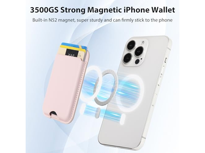 Magnetische Geldbörse Kompatibel mit MagSafe 2-Pack Kartenhalter für iPhone