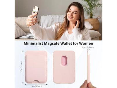 Magnetische Geldbörse Kompatibel mit MagSafe 2-Pack Kartenhalter für iPhone
