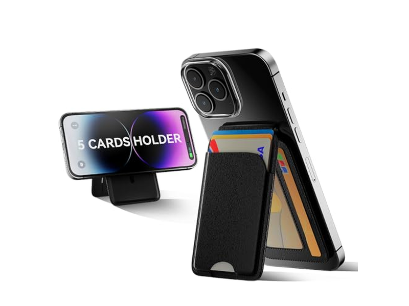 Magnetische Geldbörse für iPhone 5 Kartenhalter mit Ständer Rfid Blocking B
