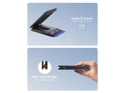Magnetische Geldbörse für iPhone mit Verstellbarem Ständer und Kartenhalter