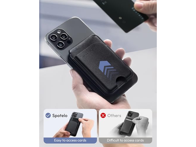 Magnetische Geldbörse für iPhone mit Verstellbarem Ständer und Rfid Blockierung