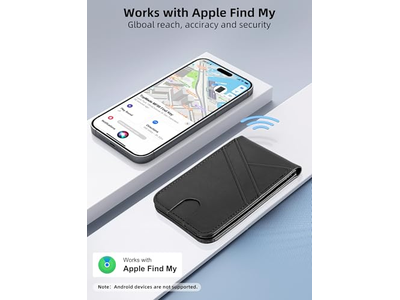 Magnetische Geldbörse für iPhone mit Finden Meine 6 Kartenhalter Rfid Blockieren