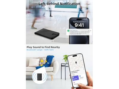 Magnetische Geldbörse für iPhone mit Finden Meine 6 Kartenhalter Rfid Blockieren