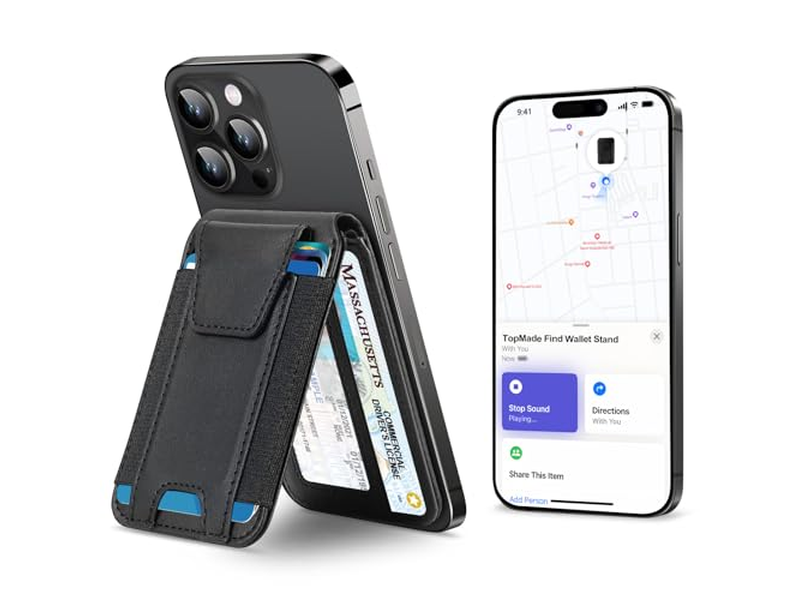 Magnetische Geldbörse für iPhone Funktioniert mit Meinem Verstellbaren Ständer 9 Ca