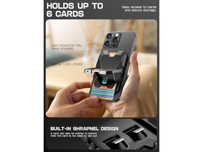 Magnetischer Geldbörsenständer für iPhone mit Rfid-Blockierung und Kartenhalter