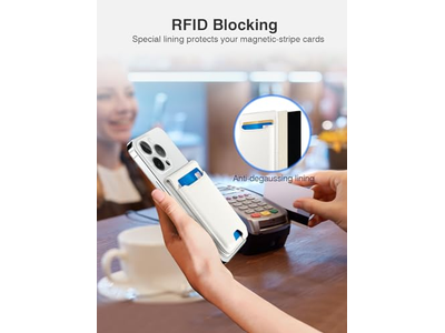 Magnetische Geldbörse mit Verstellbarem Telefonständer Rfid Blockierung Passt 6 Auto