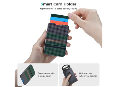 Magnetische Geldbörse mit Ständer Minimalistische Kartenhalter für iPhone Rfid Bl