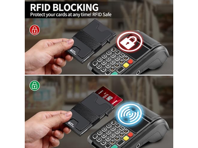 Slim Aluminium Kartenhalter Geldbörse Rfid Blockierung Hält 12plus Karten Plus