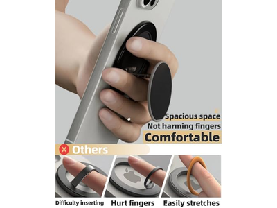 Ultradünner Magnetischer Telefongriff Multi-Winkel Ringhalterung Ständer 360grad Ro